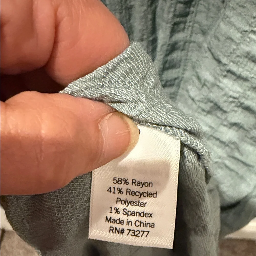 Sonoma Sleeveless Textured Tiered Tunic in Dusty Teal - Picture 4 of 6